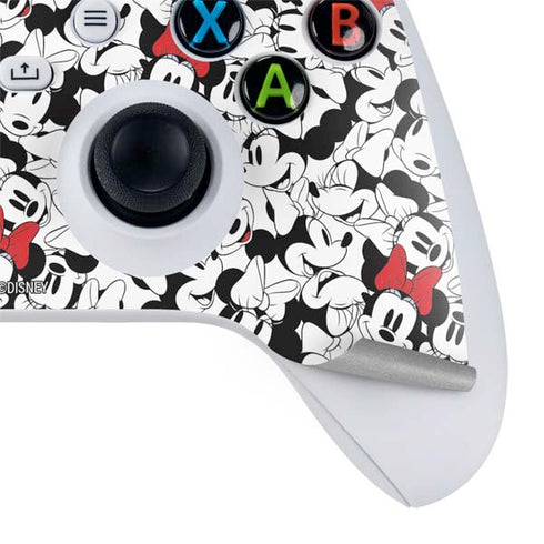 Disney Minnie Mouse Red Color Pop Face Pattern Xbox Series S Controller Skin